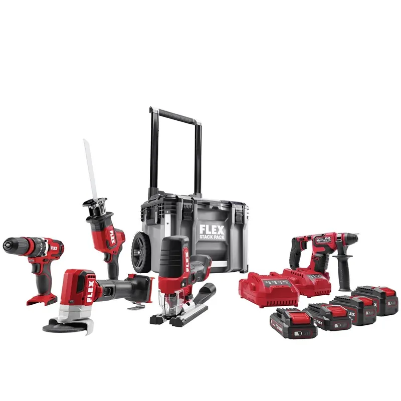Objednat Nyní FLEX Sada nářadí 12V Stackpack-Set Plus, 12ks, 2x5.0Ah+2x2.5Ah